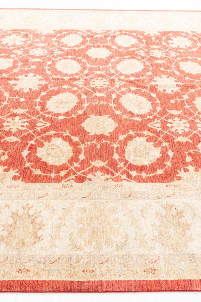 10' x 13' 4 Hand Knotted Peshawar Ziegler Rug
