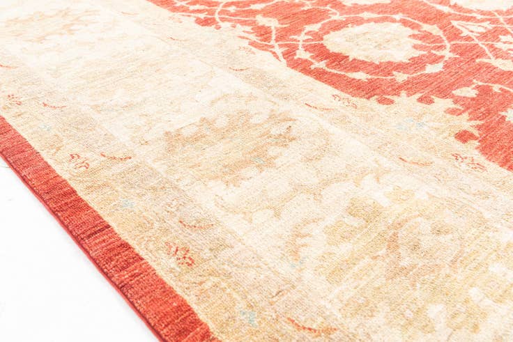 Detail image of 10' x 13' 4 Hand Knotted Peshawar Ziegler Rug