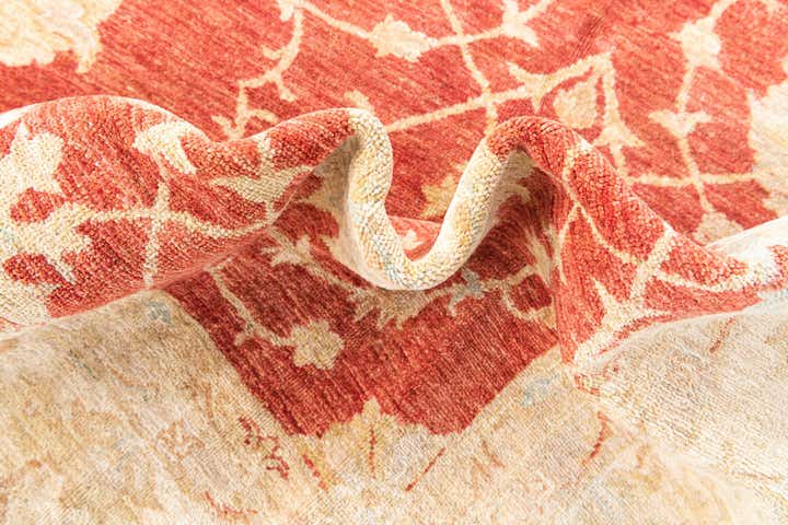 10' x 13' 4 Hand Knotted Peshawar Ziegler Rug