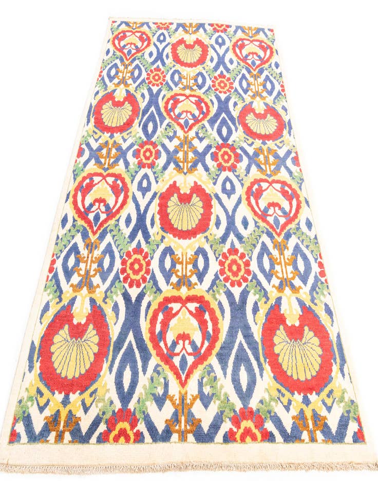 Detail image of 5' x 7' 4  Hand Knotted Peshawar Ziegler Rug