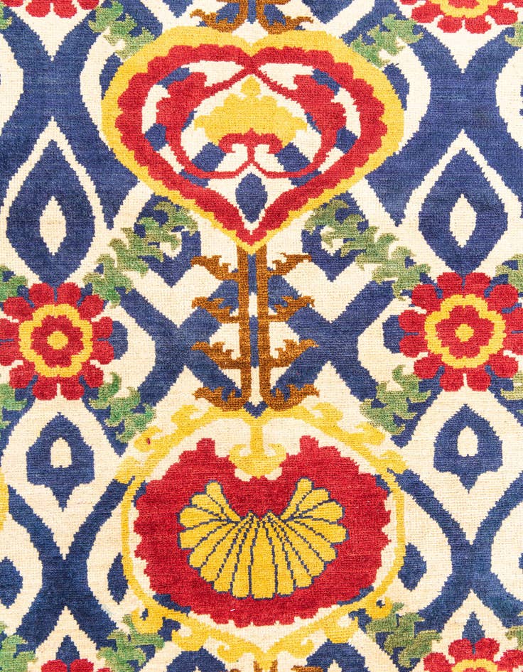 Detail image of 5' x 7' 4  Hand Knotted Peshawar Ziegler Rug