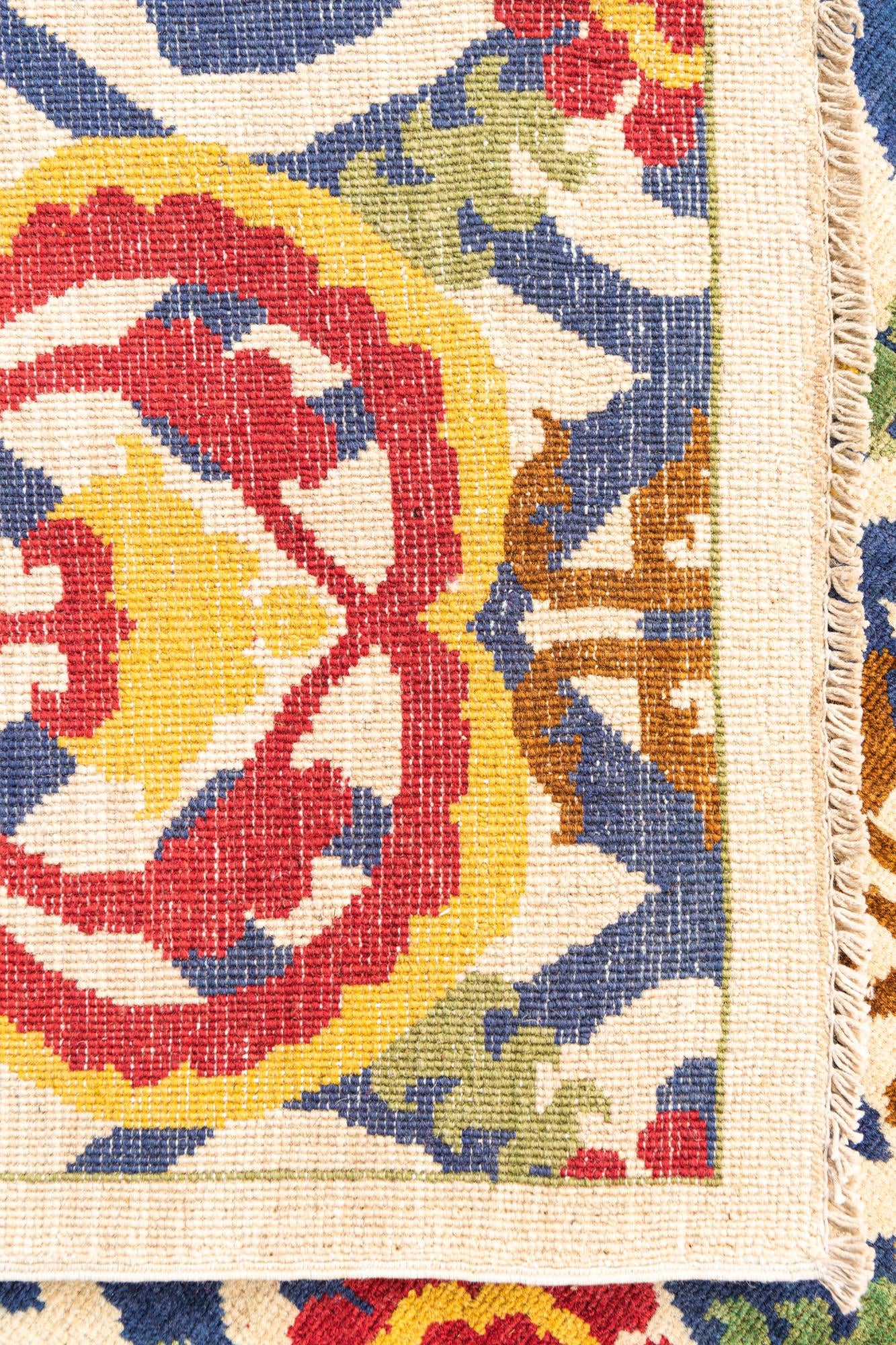 5' x 7' 4 Hand Knotted Peshawar Ziegler Rug