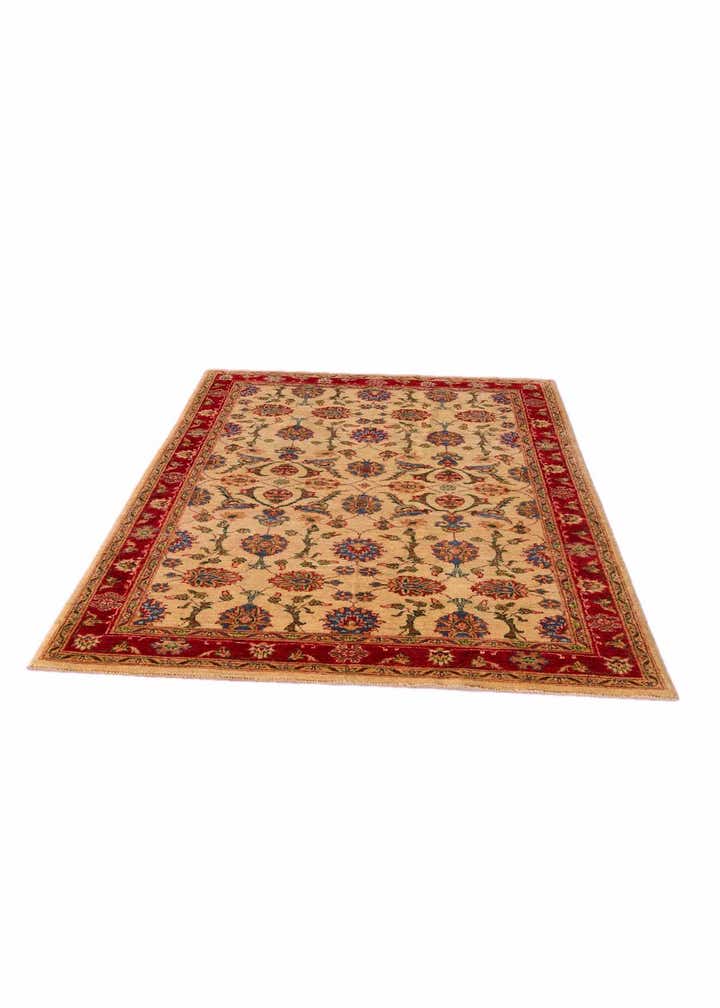 4' x 6' 2 Hand Knotted Peshawar Ziegler Rug