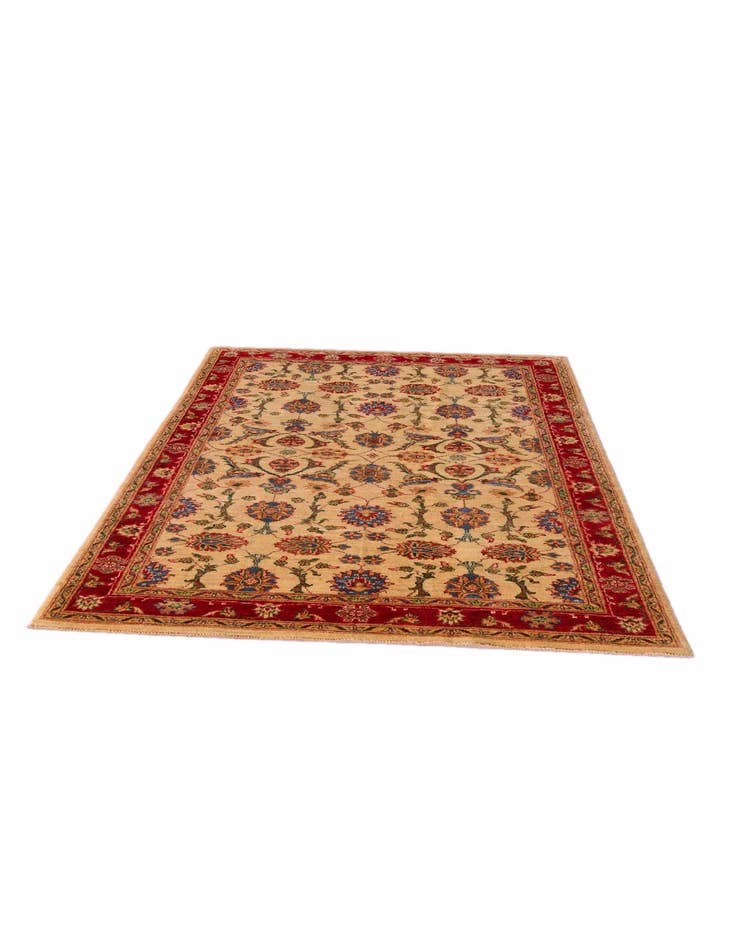 Detail image of 4' x 6' 2 Hand Knotted Peshawar Ziegler Rug