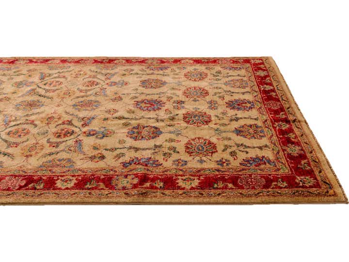 4' x 6' 2 Hand Knotted Peshawar Ziegler Rug