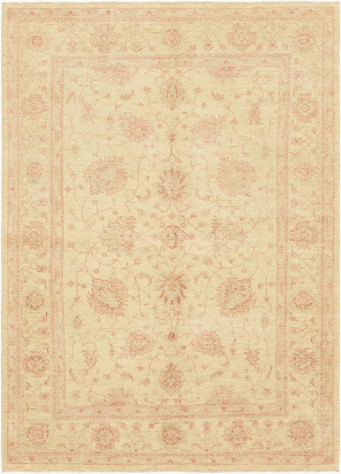 5' 6 x 7' 8  Hand Knotted Peshawar Ziegler Rug