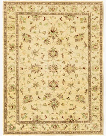 6' 11 x 9' 5 Hand Knotted Peshawar Ziegler Rug