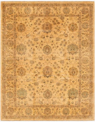7' 11 x 10' 1 Hand Knotted Peshawar Ziegler Rug