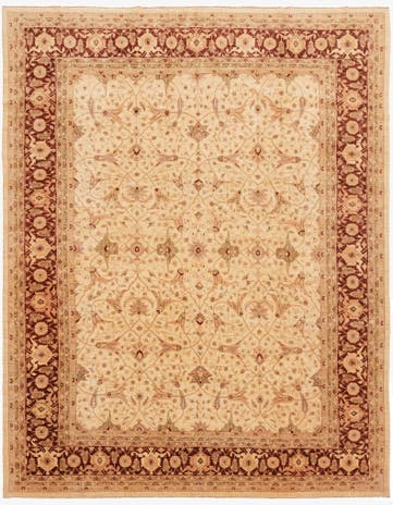 13' 4 x 16' 10 Hand Knotted Peshawar Ziegler Rug