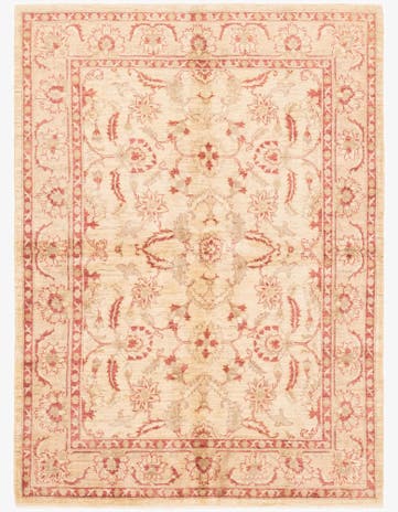 5' 5 x 7' 9 Hand Knotted Peshawar Ziegler Rug