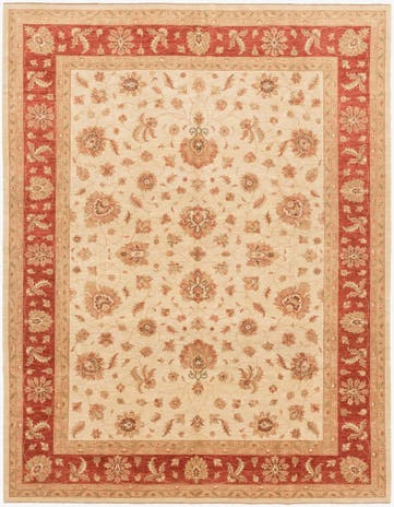 10' x 12' 9 Hand Knotted Peshawar Ziegler Rug