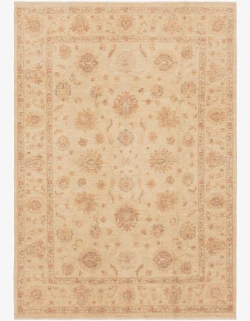 6' 8 x 9' 8 Hand Knotted Peshawar Ziegler Rug