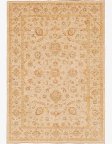 6' 7 x 9' 6 Hand Knotted Peshawar Ziegler Rug