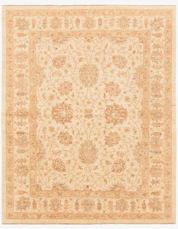 6' 5 x 8' 3 Hand Knotted Peshawar Ziegler Rug
