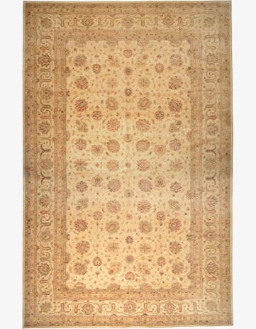 15' 3 x 23' 8 Hand Knotted Peshawar Ziegler Oriental Rug