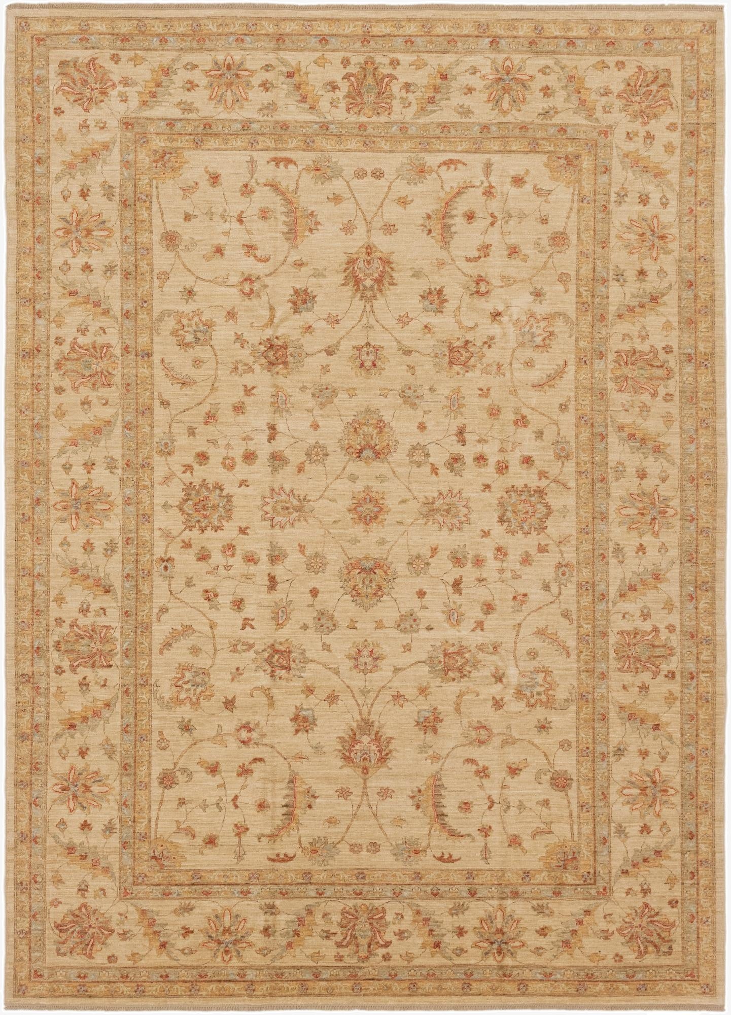 8' 3 x 11' 4 Hand Knotted Peshawar Ziegler Rug