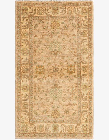3' 2 x 5' 6 Hand Knotted Peshawar Ziegler Oriental Rug