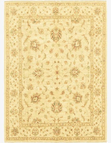 6' 6 x 9' Hand Knotted Peshawar Ziegler Rug