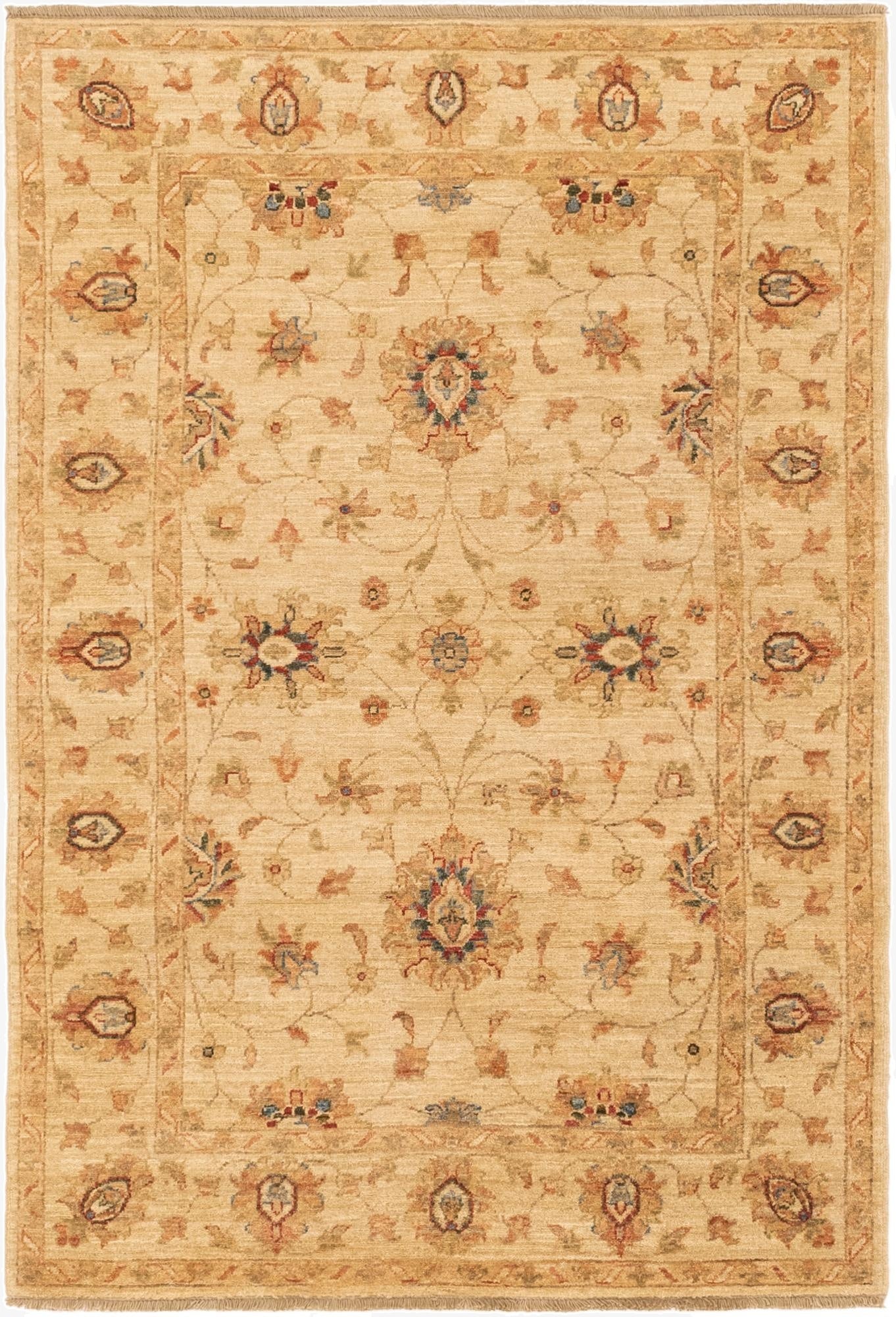 4' x 6'  Hand Knotted Peshawar Ziegler Rug