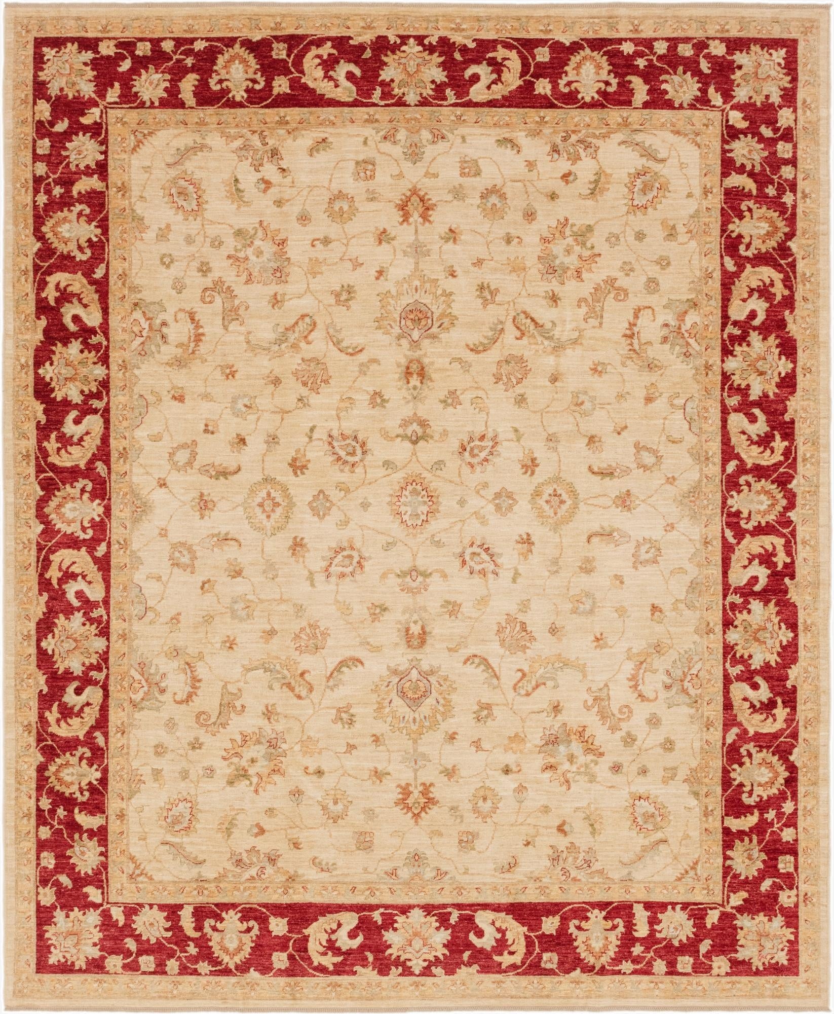 8' 3 x 10'  Hand Knotted Peshawar Ziegler Rug