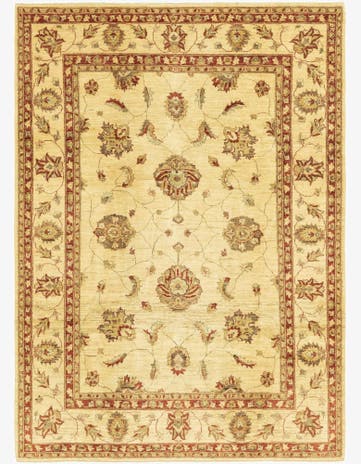 7' 2 x 10' 2 Hand Knotted Peshawar Ziegler Rug