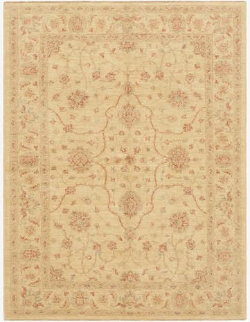 5' 8 x 7' 6 Hand Knotted Peshawar Ziegler Rug