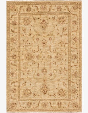 4' x 6' Hand Knotted Peshawar Ziegler Rug