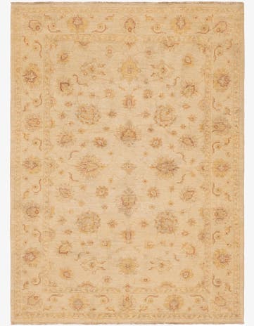 5' 7 x 7' 9 Hand Knotted Peshawar Ziegler Rug