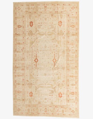 9' 10 x 17' 3 Hand Knotted Peshawar Ziegler Oriental Rug