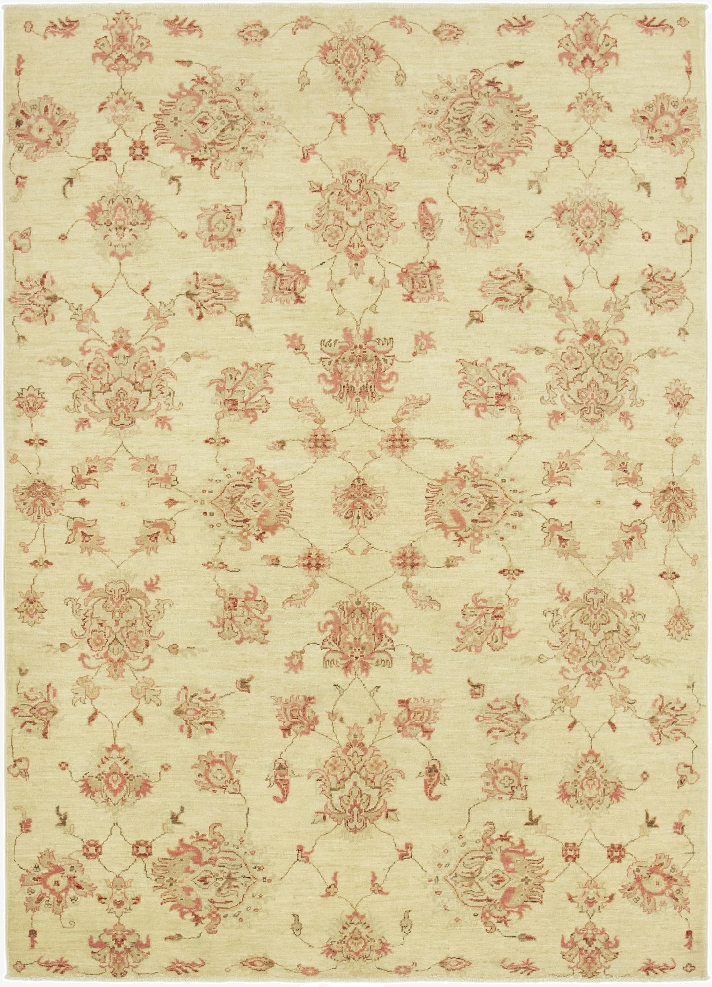 5' 7 x 7' 10  Hand Knotted Peshawar Ziegler Rug