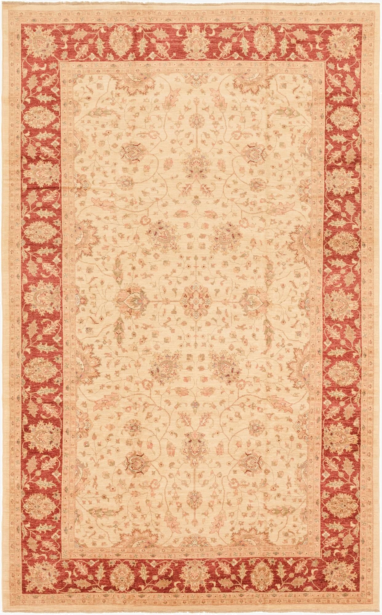 10' x 16'  Hand Knotted Peshawar Ziegler Rug