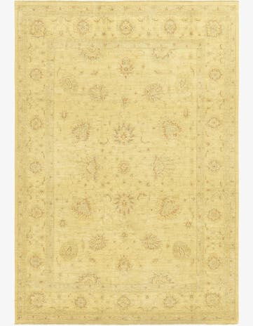7' x 10' 1 Hand Knotted Peshawar Ziegler Rug