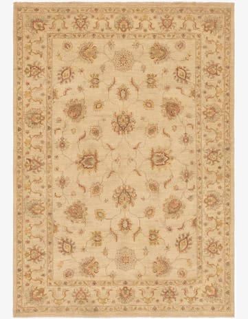 5' 6 x 7' 10 Hand Knotted Peshawar Ziegler Rug
