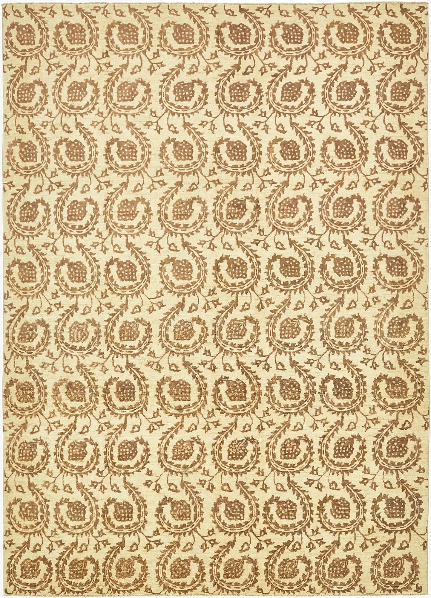 8' x 11' 2  Hand Knotted Peshawar Ziegler Rug