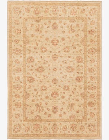 6' 8 x 9' 6 Hand Knotted Peshawar Ziegler Rug
