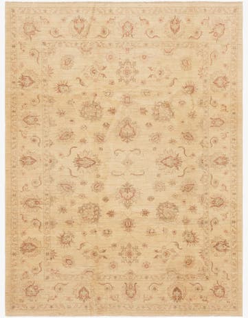 7' 1 x 9' 4 Hand Knotted Peshawar Ziegler Rug
