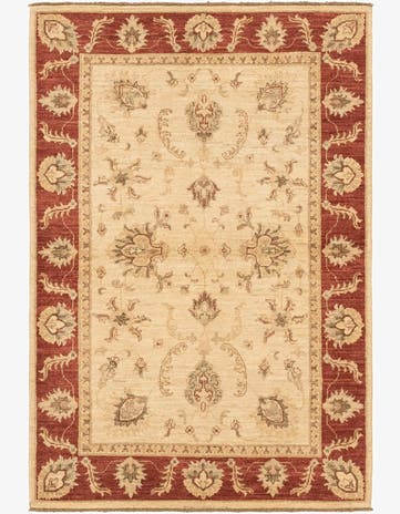 3' 3 x 4' 11 Hand Knotted Peshawar Ziegler Rug