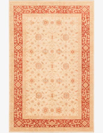 8' 4 x 12' 9 Hand Knotted Peshawar Ziegler Rug