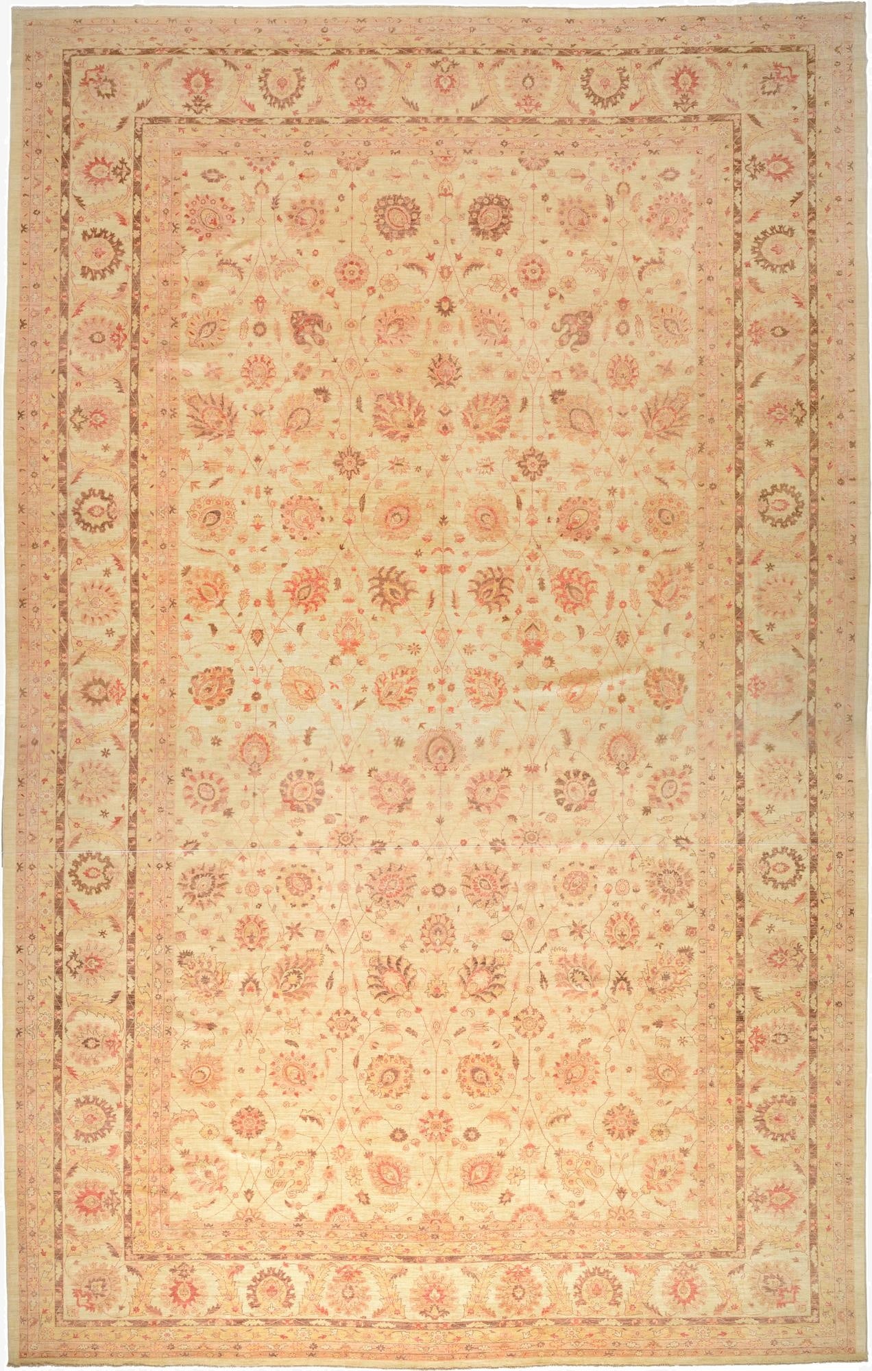15' x 23' 4  Hand Knotted Peshawar Ziegler Oriental Rug