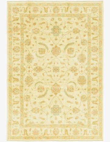 6' 7 x 9' 7 Hand Knotted Peshawar Ziegler Rug