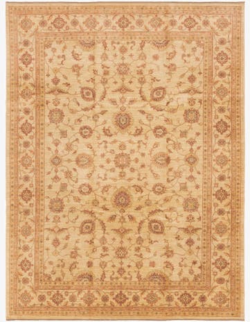 9' 1 x 11' 11 Hand Knotted Peshawar Ziegler Rug