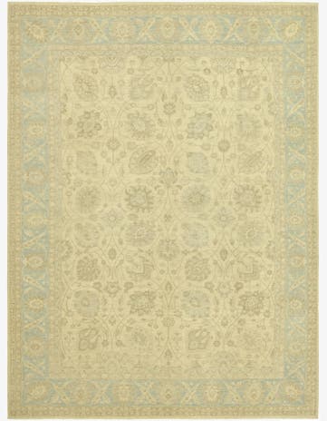 9' 10 x 13' 7 Hand Knotted Peshawar Ziegler Rug