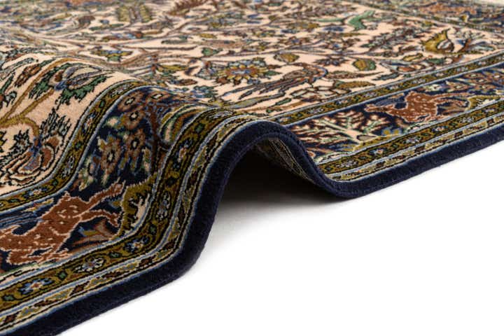 3' 4 x 5' 7 Hand Knotted Qom Persian Rug