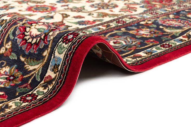 Detail image of 6' 7 x 9' 7 Hand Knotted Qom Persian Rug
