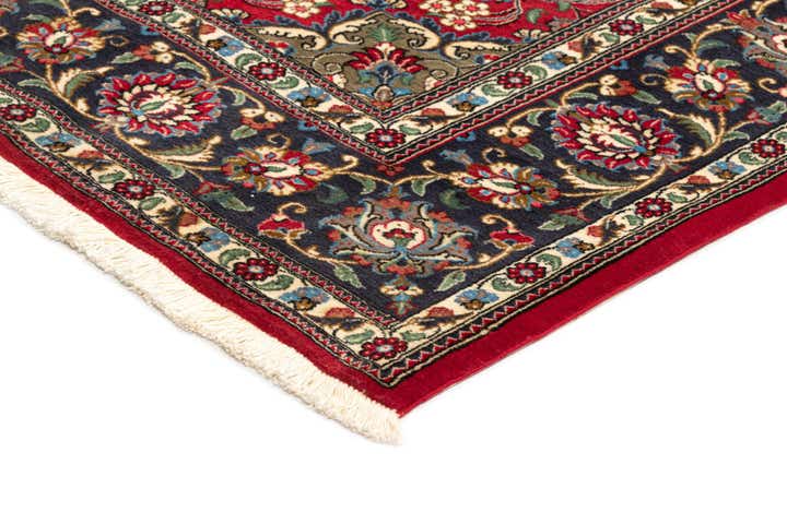 6' 7 x 9' 7 Hand Knotted Qom Persian Rug