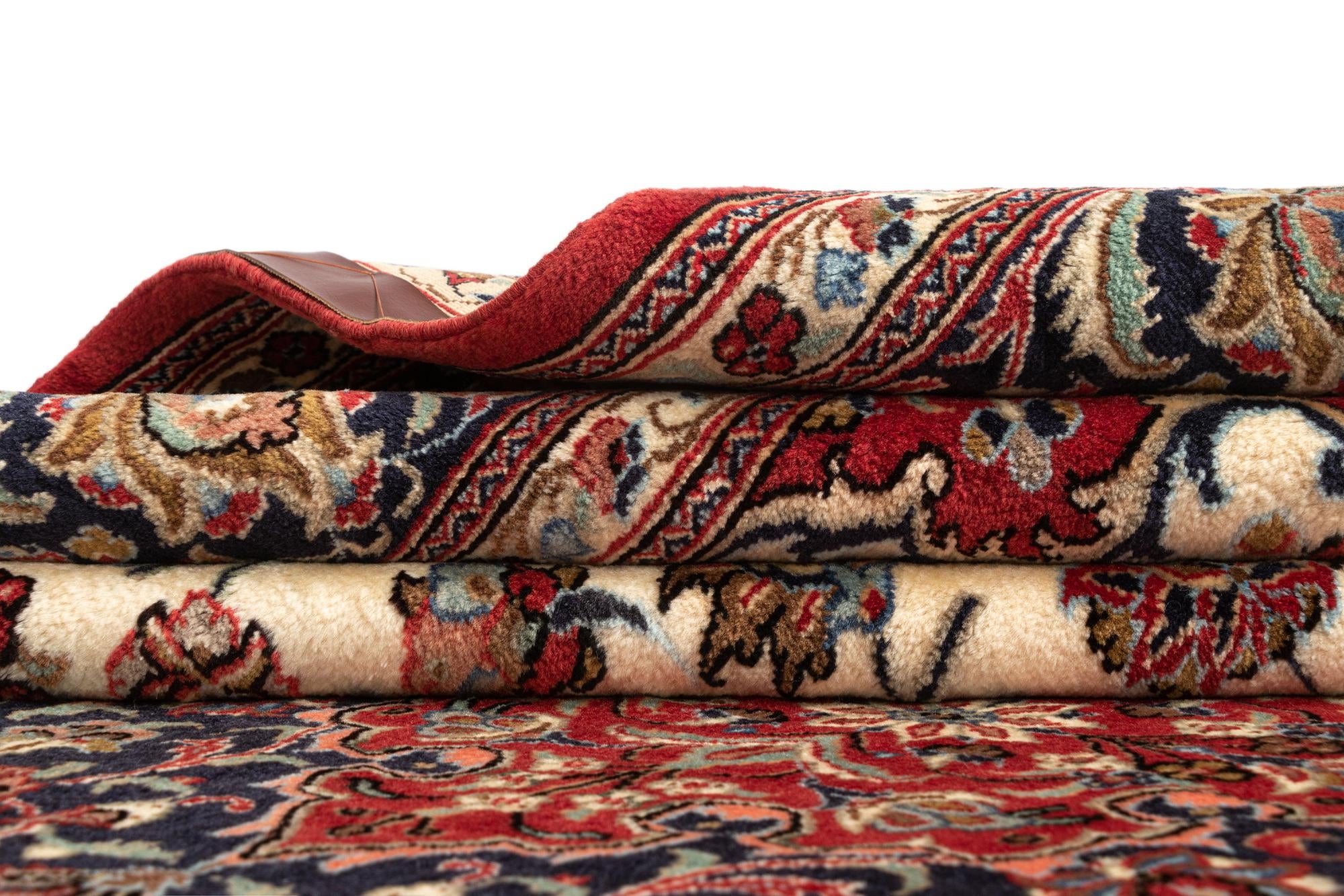 6' 4 x 9' 9 Hand Knotted Qom Persian Rug