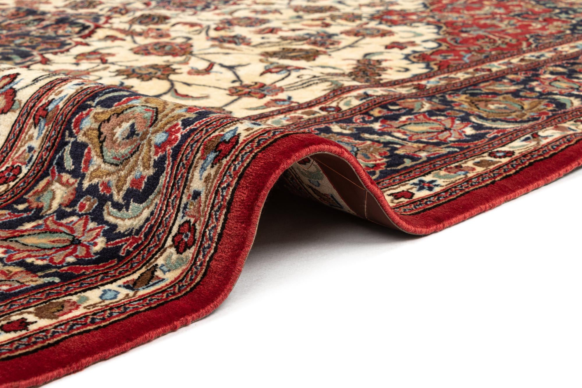 6' 4 x 9' 9 Hand Knotted Qom Persian Rug