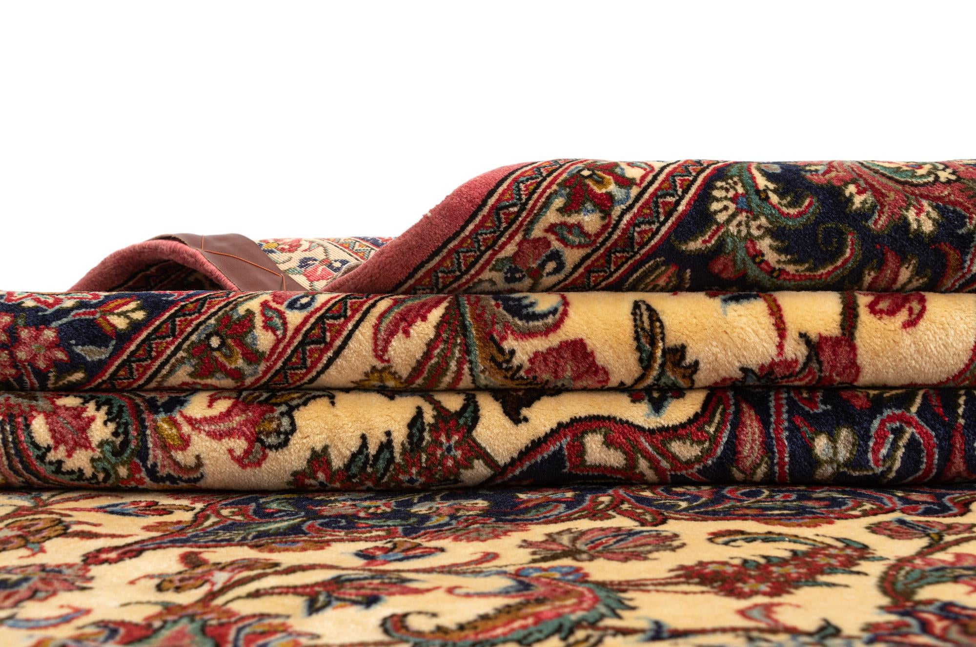 6' 8 x 10' Hand Knotted Qom Persian Rug