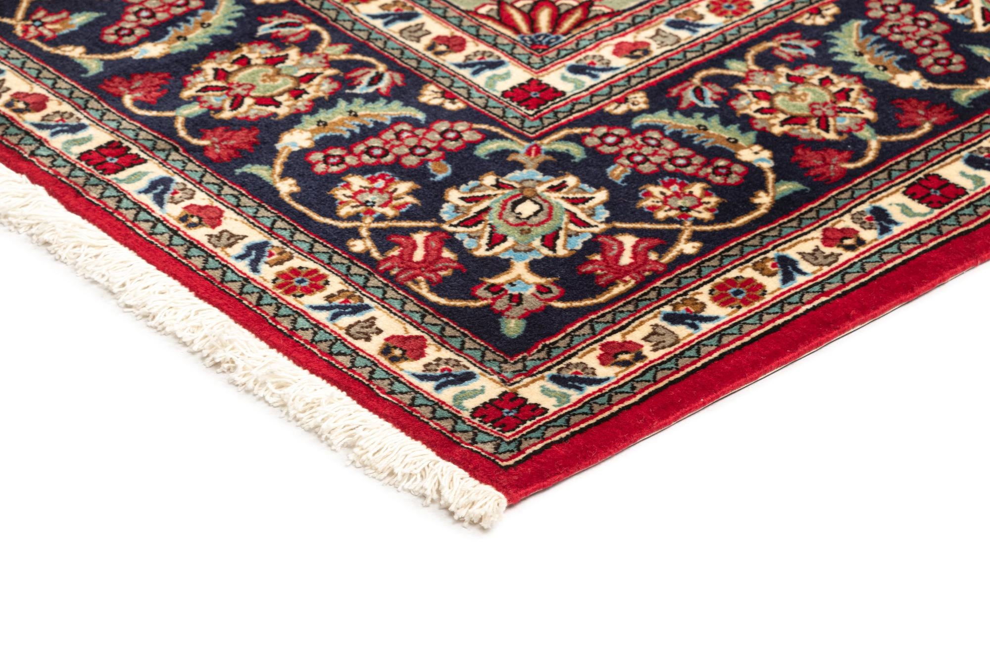 6' 8 x 9' 9 Hand Knotted Qom Persian Rug