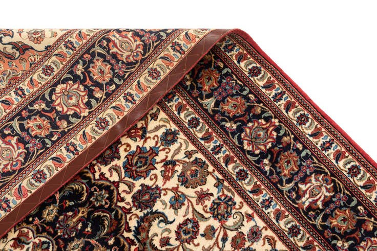 Detail image of 6' 10 x 9' 5 Hand Knotted Qom Persian Rug